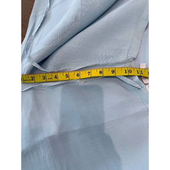 Women's 2 Piece J.M.P.Linen Guayabera Cropped Pants Set, size Large - Picture 7 of 15